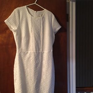 New York & Co. white lace dress